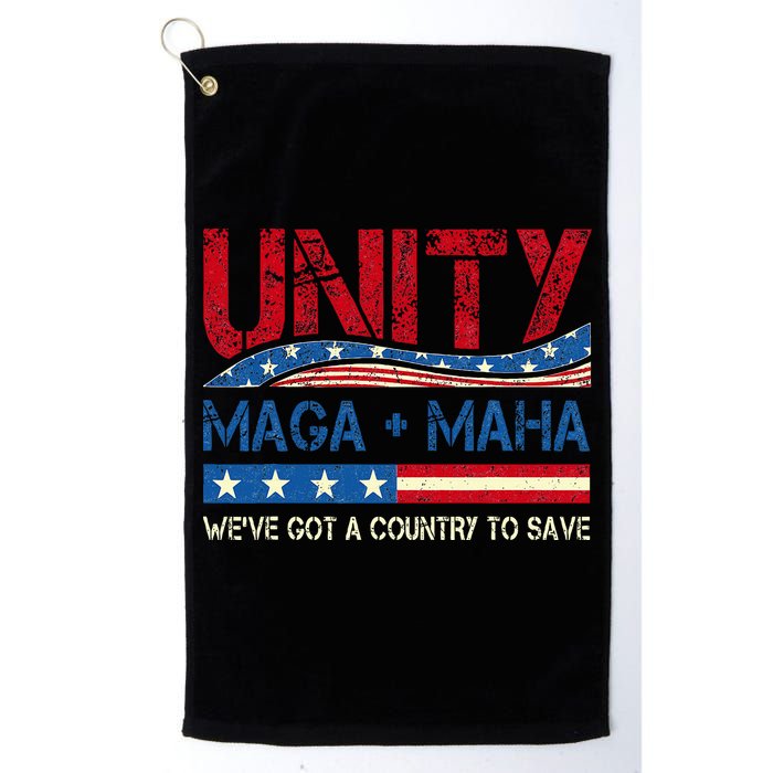 Unity Maga Maha WeVe Got A Country To Save American Flag Golf Towel