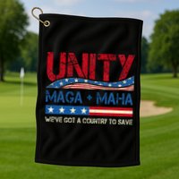 Unity Maga Maha WeVe Got A Country To Save American Flag Golf Towel