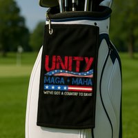 Unity Maga Maha WeVe Got A Country To Save American Flag Golf Towel