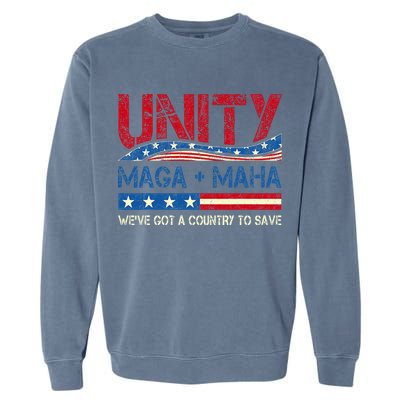 Unity Maga Maha WeVe Got A Country To Save American Flag Garment-Dyed Sweatshirt