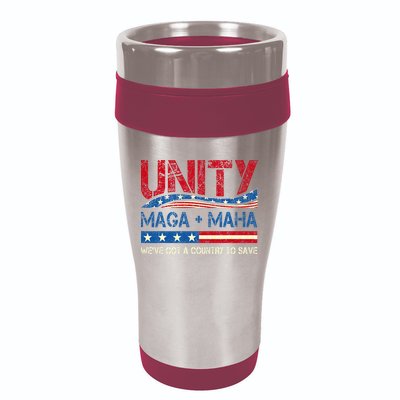 Unity Maga Maha WeVe Got A Country To Save American Flag 16oz Travel Tumbler