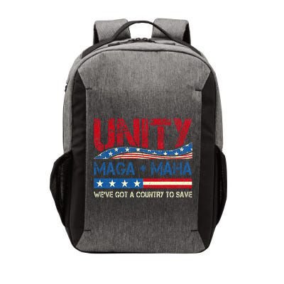 Unity Maga Maha WeVe Got A Country To Save American Flag Vector Backpack