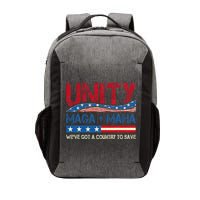 Unity Maga Maha WeVe Got A Country To Save American Flag Vector Backpack
