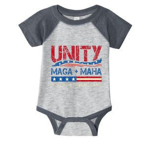 Unity Maga Maha WeVe Got A Country To Save American Flag Infant Baby Jersey Bodysuit