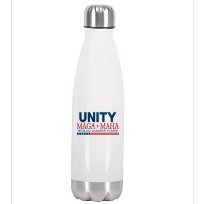 Unity Maga Maha WeVe Got A Country To Save Stainless Steel Insulated Water Bottle