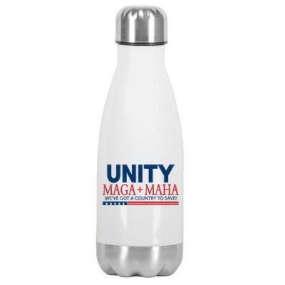 Unity Maga Maha WeVe Got A Country To Save Stainless Steel Insulated Water Bottle