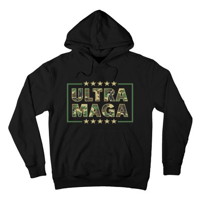 Ultra MAGA Military Camouflage Pro Donald Trump 2024 Hoodie