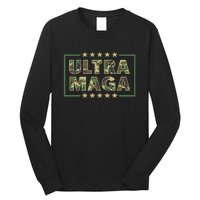 Ultra MAGA Military Camouflage Pro Donald Trump 2024 Long Sleeve Shirt