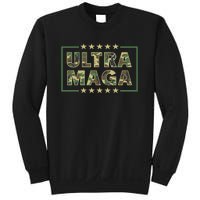 Ultra MAGA Military Camouflage Pro Donald Trump 2024 Sweatshirt