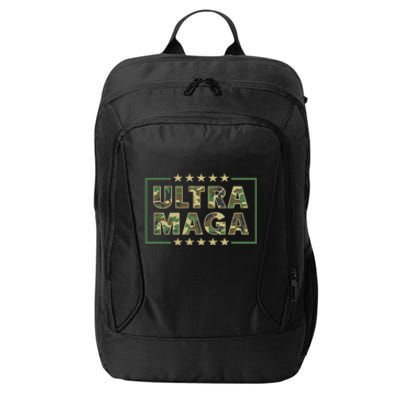 Ultra MAGA Military Camouflage Pro Donald Trump 2024 City Backpack