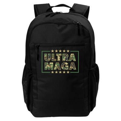 Ultra MAGA Military Camouflage Pro Donald Trump 2024 Daily Commute Backpack