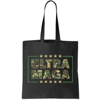 Ultra MAGA Military Camouflage Pro Donald Trump 2024 Tote Bag