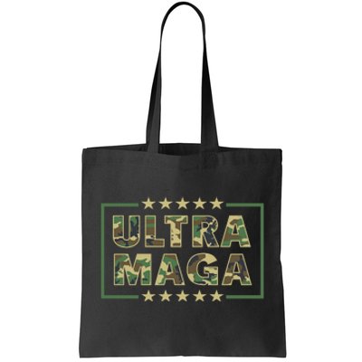 Ultra MAGA Military Camouflage Pro Donald Trump 2024 Tote Bag