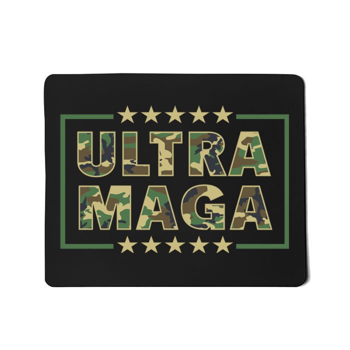 Ultra MAGA Military Camouflage Pro Donald Trump 2024 Mousepad