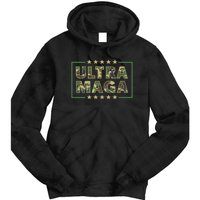 Ultra MAGA Military Camouflage Pro Donald Trump 2024 Tie Dye Hoodie