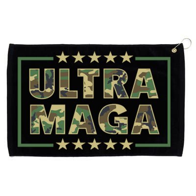 Ultra MAGA Military Camouflage Pro Donald Trump 2024 Grommeted Golf Towel