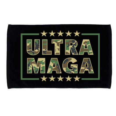 Ultra MAGA Military Camouflage Pro Donald Trump 2024 Microfiber Hand Towel