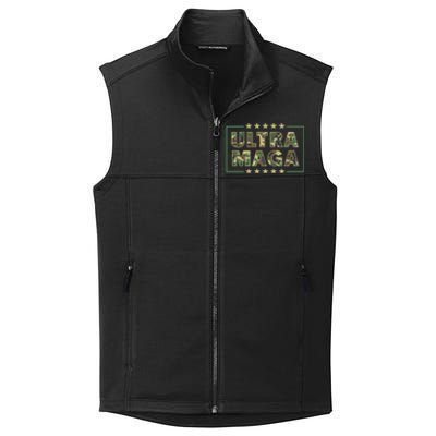 Ultra MAGA Military Camouflage Pro Donald Trump 2024 Collective Smooth Fleece Vest