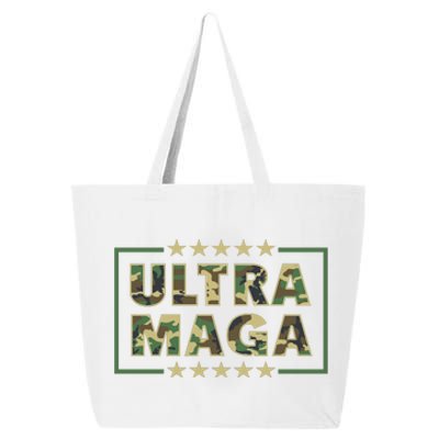 Ultra MAGA Military Camouflage Pro Donald Trump 2024 25L Jumbo Tote