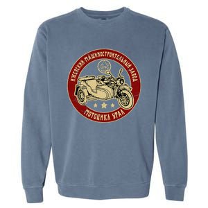 Ural Motorcycle Offroad Motorcyclist Garment-Dyed Sweatshirt