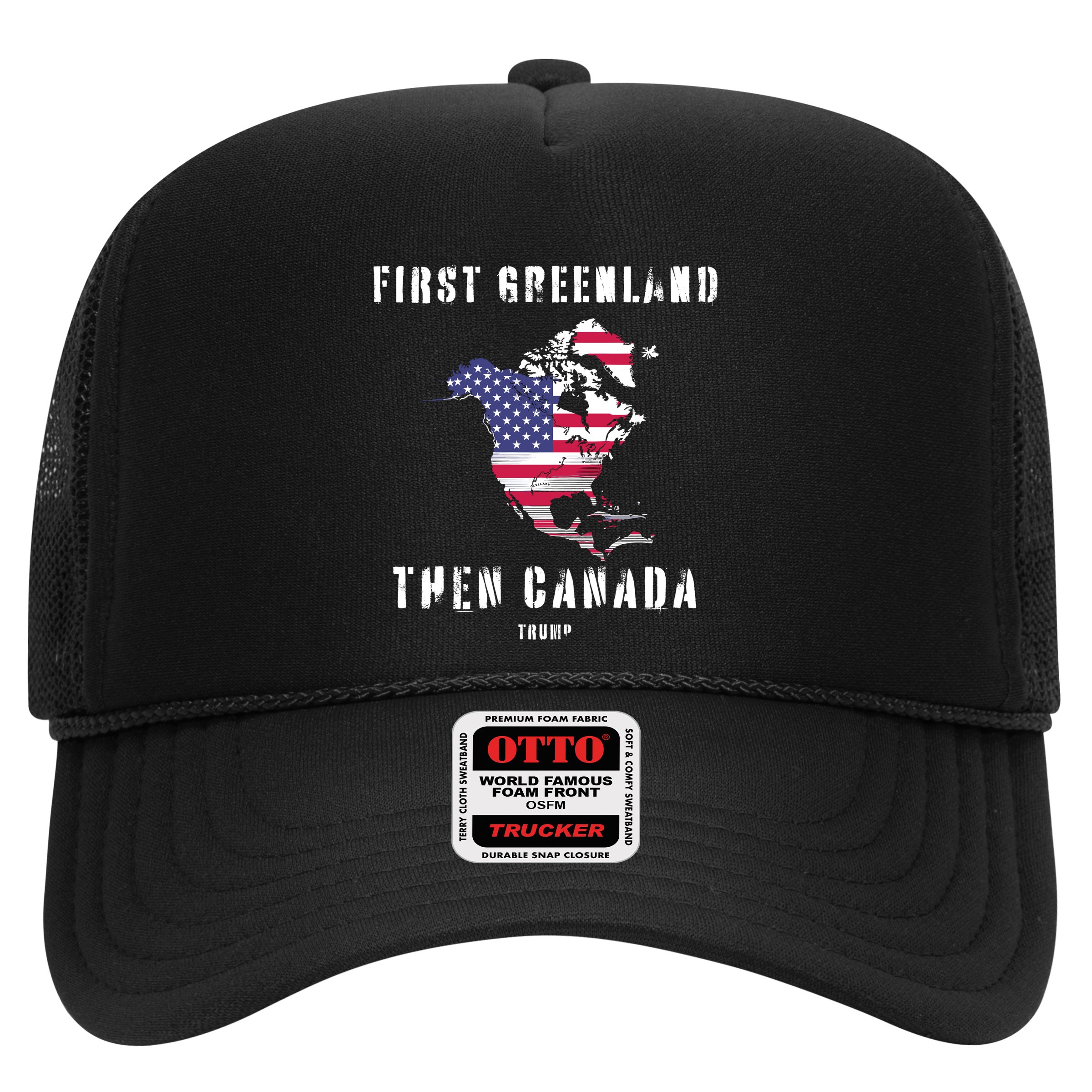 Updated Map Of America Canada And Greenland Trump Hat