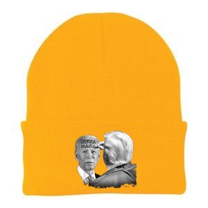 Ultra Maga Proud Ultra Maga Funny Biden Trump Meme Knit Cap Winter Beanie