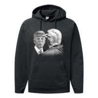 Ultra Maga Proud Ultra Maga Funny Biden Trump Meme Performance Fleece Hoodie