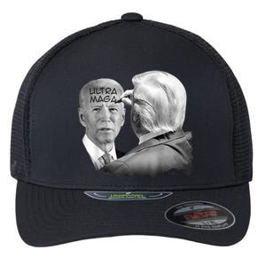 Ultra Maga Proud Ultra Maga Funny Biden Trump Meme Flexfit Unipanel Trucker Cap