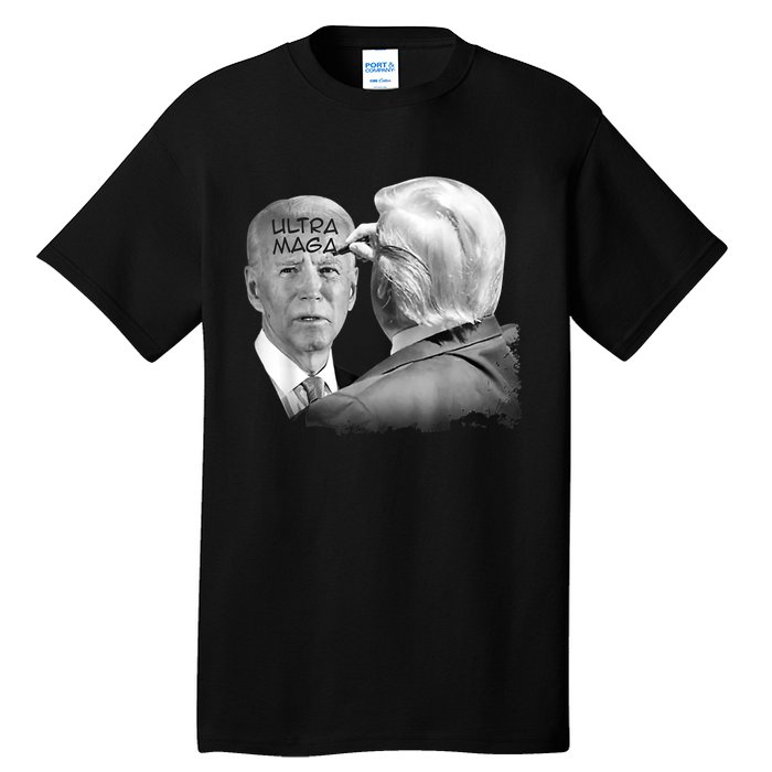 Ultra Maga Proud Ultra Maga Funny Biden Trump Meme Tall T-Shirt