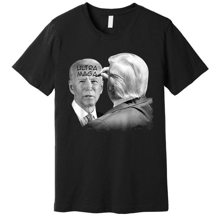 Ultra Maga Proud Ultra Maga Funny Biden Trump Meme Premium T-Shirt