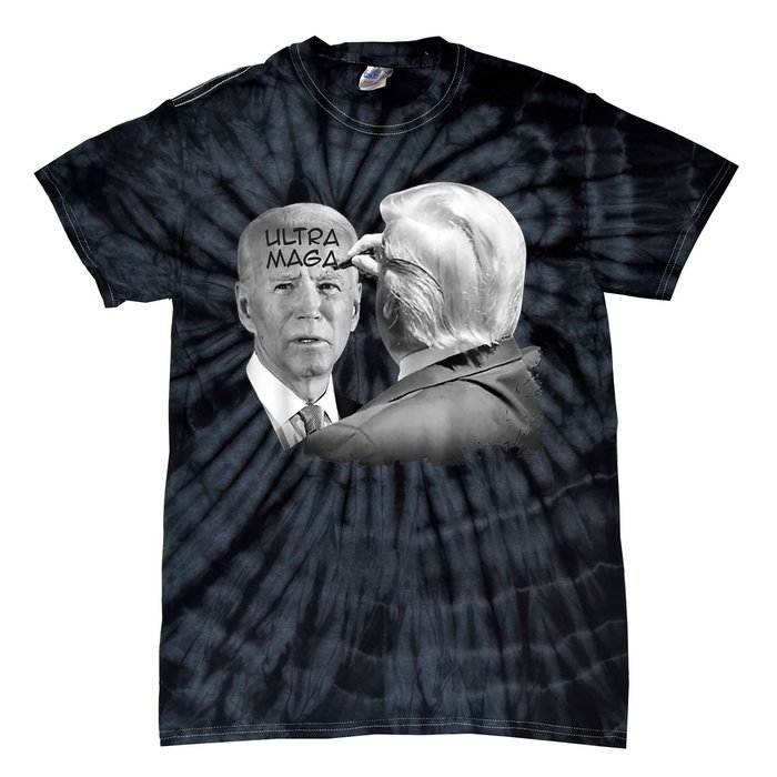 Ultra Maga Proud Ultra Maga Funny Biden Trump Meme Tie-Dye T-Shirt