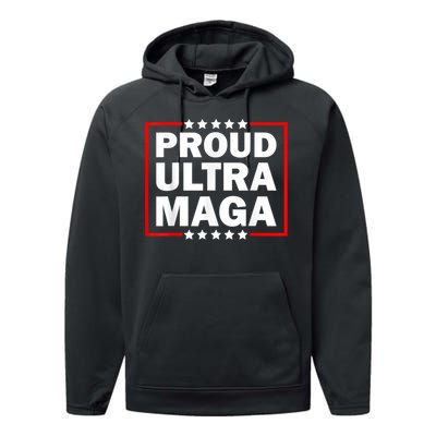 Ultra Maga Proud Ultra Maga Performance Fleece Hoodie