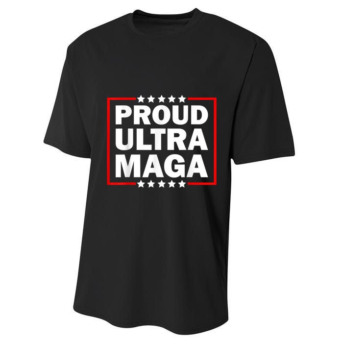 Ultra Maga Proud Ultra Maga Performance Sprint T-Shirt