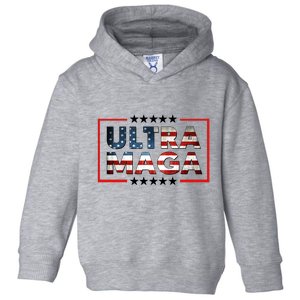 Ultra Maga Proud Patriotic American Flag Graphic UltraMaga Plus Size Shirts Toddler Hoodie