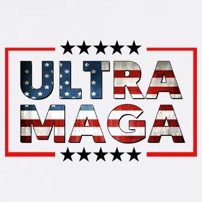 Ultra Maga Proud Patriotic American Flag Graphic UltraMaga Plus Size Shirts T-Shirt