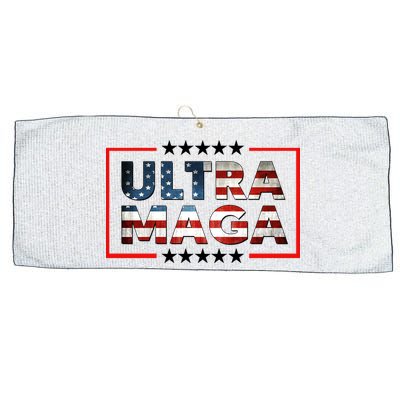 Ultra Maga Proud Patriotic American Flag Graphic UltraMaga Plus Size Shirts Large Microfiber Waffle Golf Towel