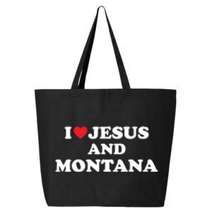 Usa Map Proud Christian Cool Gift I Love Jesus And Montana Cool Gift 25L Jumbo Tote