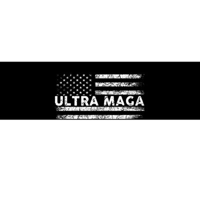 Ultra Maga Proud Ultra Maga Anti Biden Us Flag Pro Trump Bumper Sticker