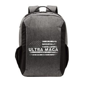 Ultra Maga Proud Ultra Maga Anti Biden Us Flag Pro Trump Vector Backpack