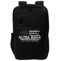 Ultra Maga Proud Ultra Maga Anti Biden Us Flag Pro Trump Impact Tech Backpack