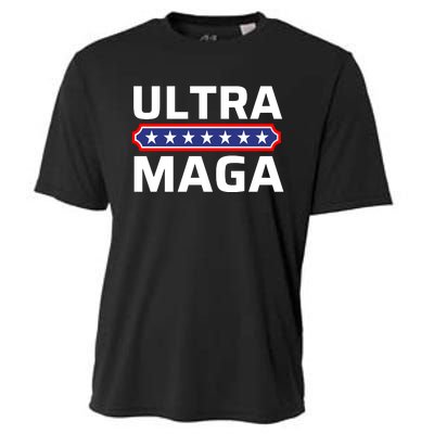 Ultra Maga Pro Trump Ultra MAGA Funny Anti Biden Cooling Performance Crew T-Shirt