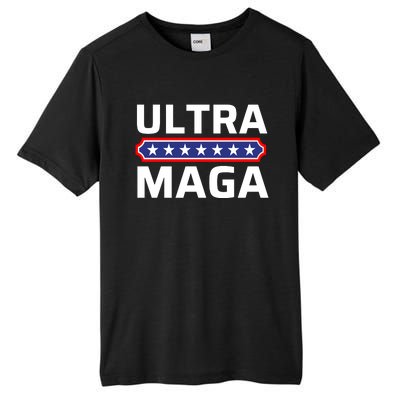 Ultra Maga Pro Trump Ultra MAGA Funny Anti Biden Tall Fusion ChromaSoft Performance T-Shirt