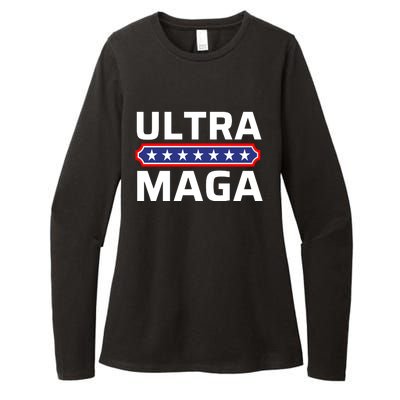 Ultra Maga Pro Trump Ultra MAGA Funny Anti Biden Womens CVC Long Sleeve Shirt