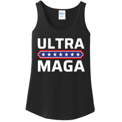 Ultra Maga Pro Trump Ultra MAGA Funny Anti Biden Ladies Essential Tank