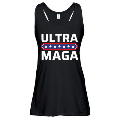 Ultra Maga Pro Trump Ultra MAGA Funny Anti Biden Ladies Essential Flowy Tank