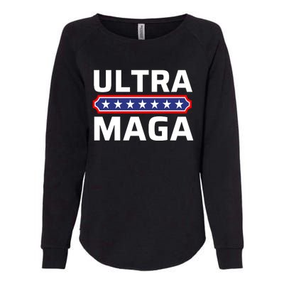 Ultra Maga Pro Trump Ultra MAGA Funny Anti Biden Womens California Wash Sweatshirt