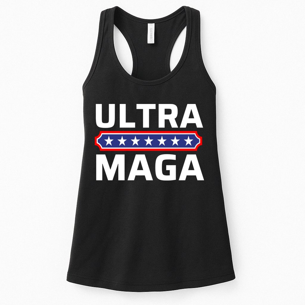 Ultra Maga Pro Trump Ultra MAGA Funny Anti Biden Womens Tank Top