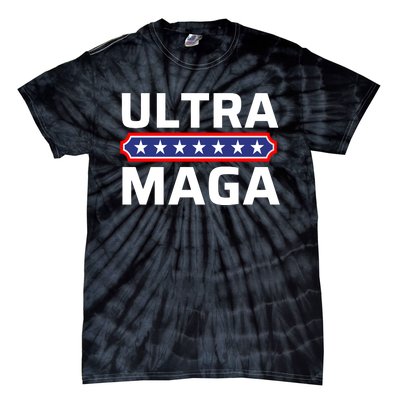 Ultra Maga Pro Trump Ultra MAGA Funny Anti Biden Tie-Dye T-Shirt