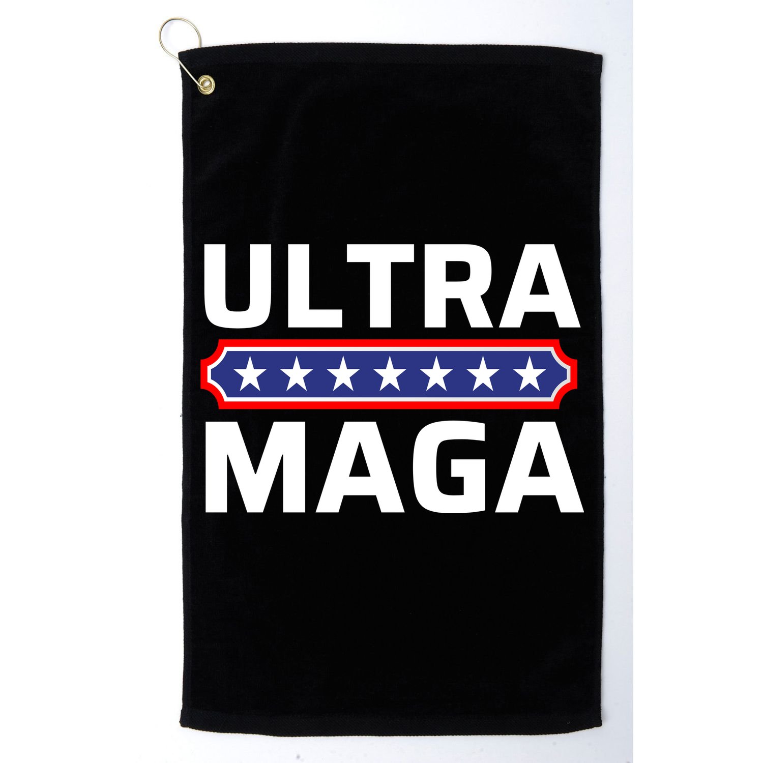 Ultra Maga Pro Trump Ultra MAGA Funny Anti Biden Golf Towel