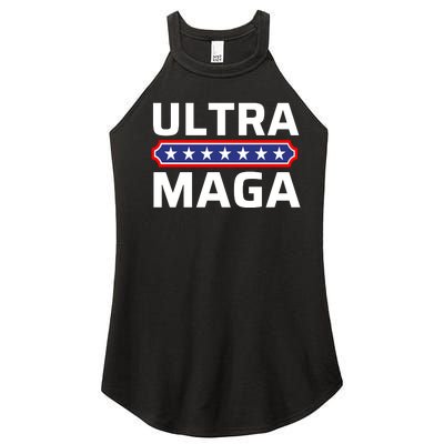 Ultra Maga Pro Trump Ultra MAGA Funny Anti Biden Women's Perfect Tri Rocker Tank